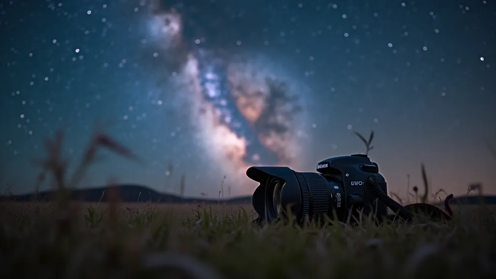 DSLR camera and the Milky Way