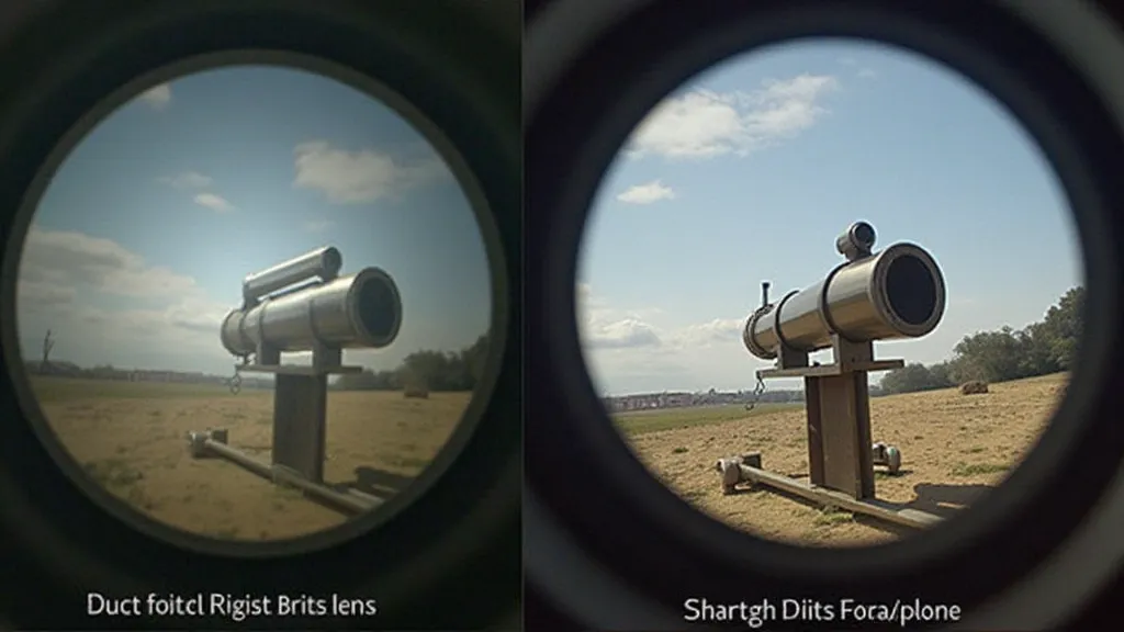Comparison of short and long focal lengths