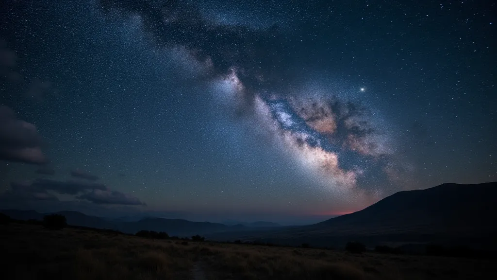 Milky Way over landscape