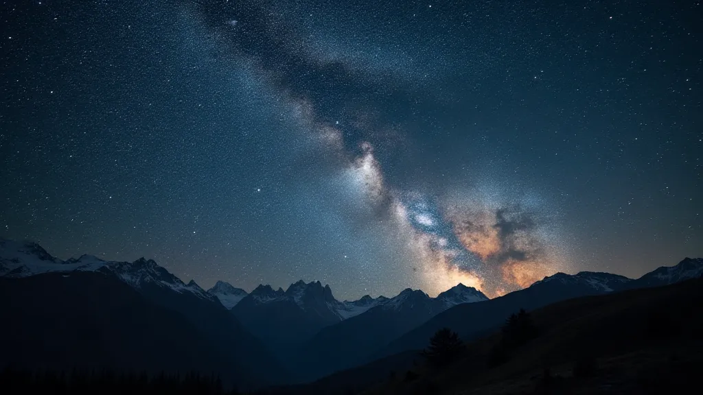 Milky Way captured with a wide-angle lens